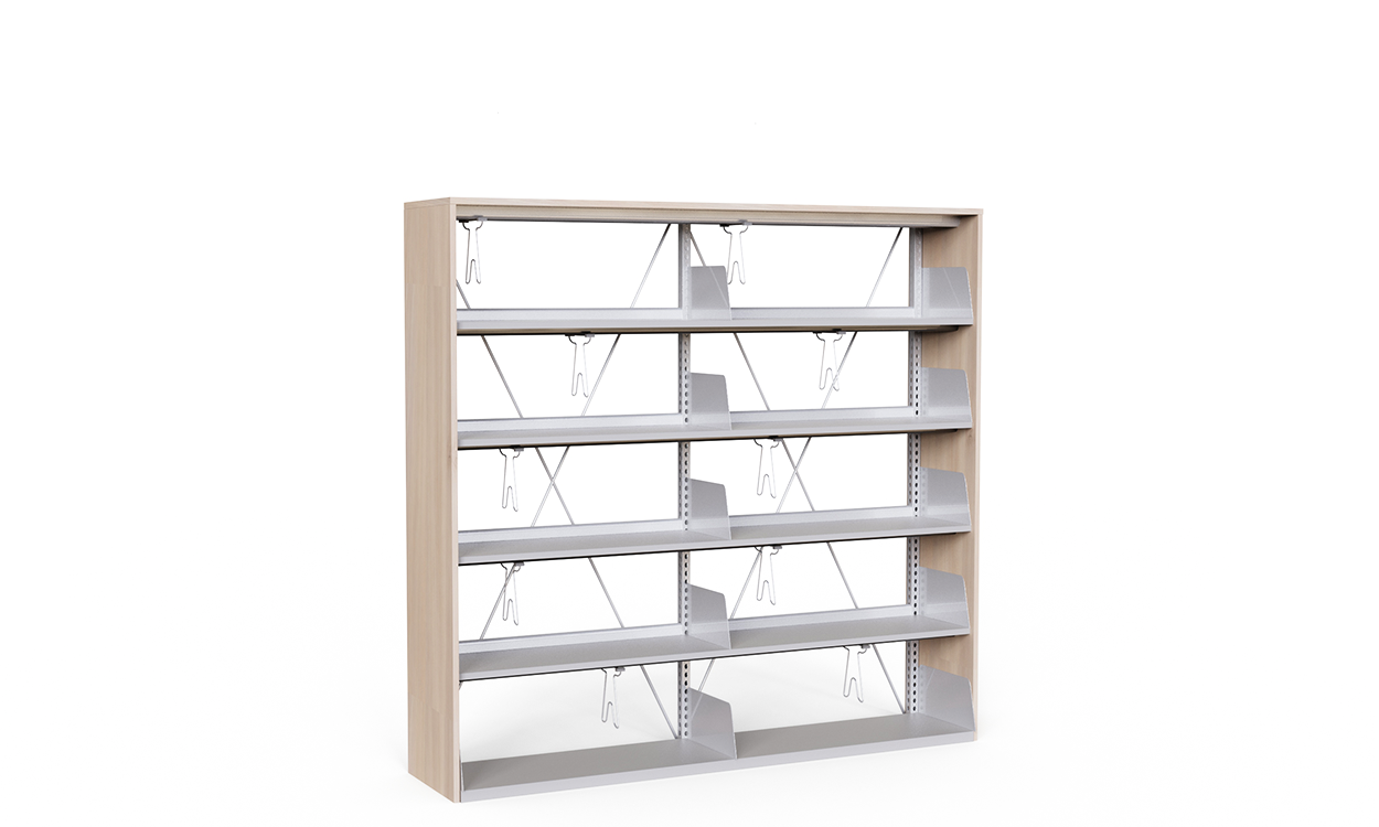 Wood Metal Library Cabinet 1072109