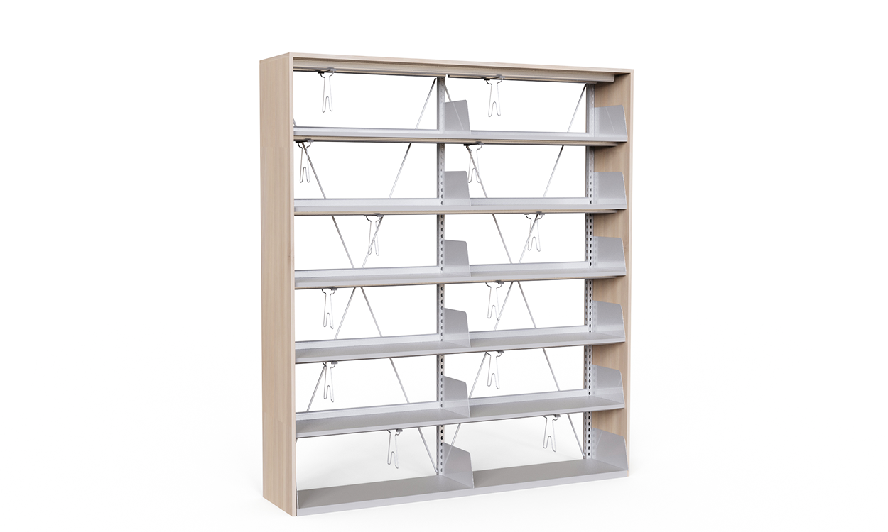 Wood Metal Library Cabinet 1072111