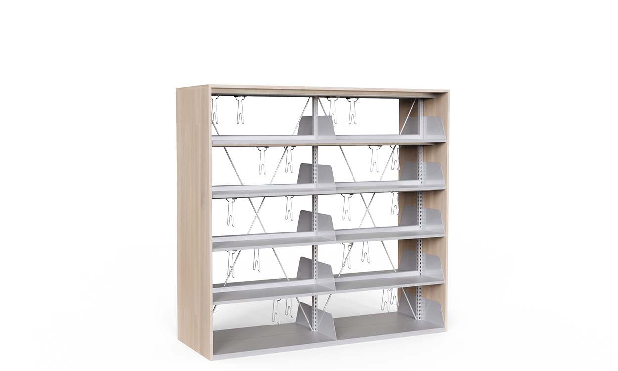 Wood Metal Library Cabinet 1072110