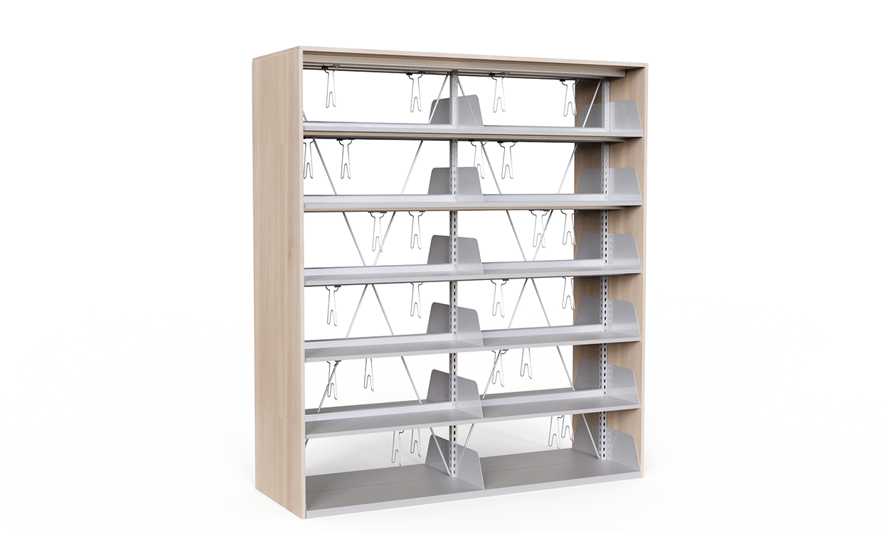 Wood Metal Library Cabinet 1072112