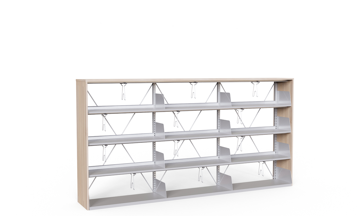 Wood Metal Library Cabinet 1072113