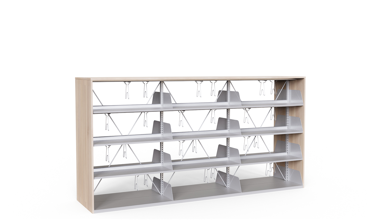 Wood Metal Library Cabinet 1072114