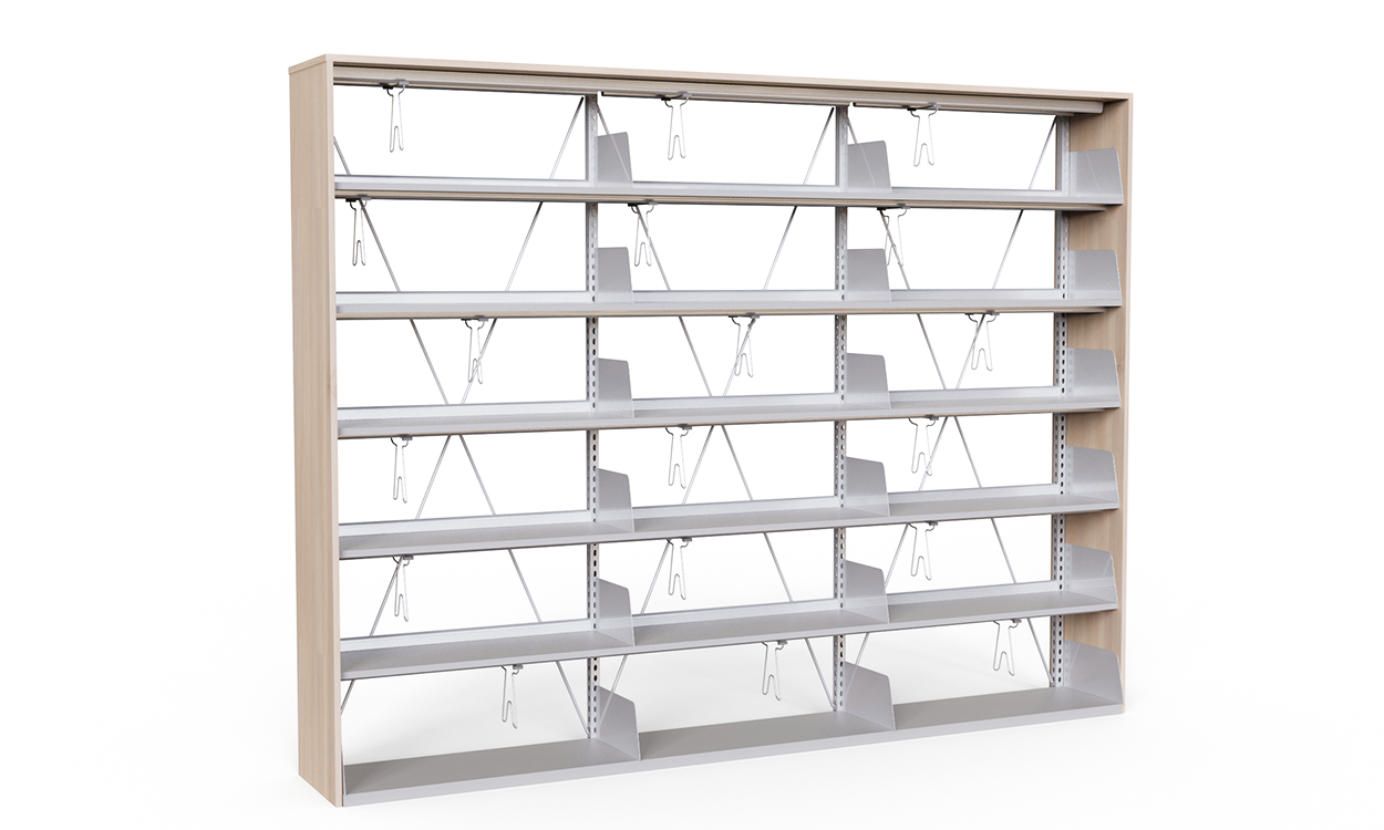 Wood Metal Library Cabinet 1072117