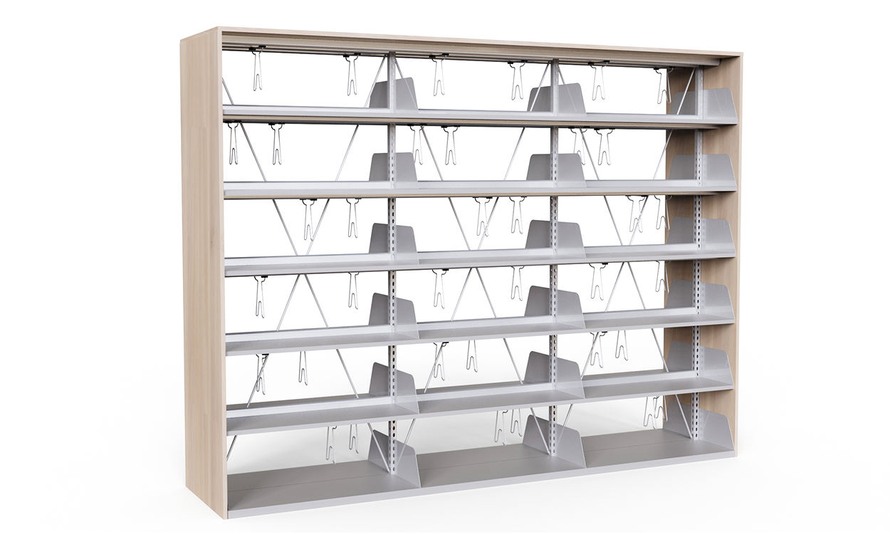 Wood Metal Library Cabinet 1072118