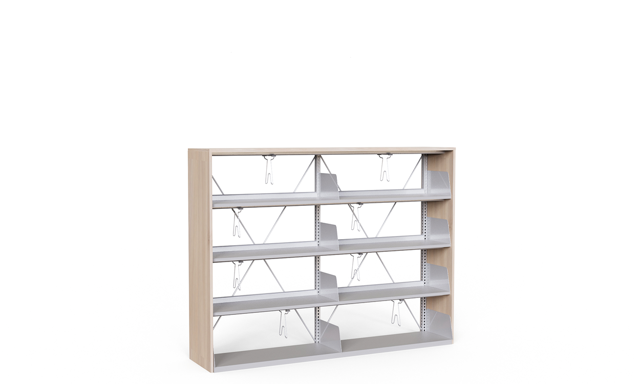 Wood Metal Library Cabinet 1072107