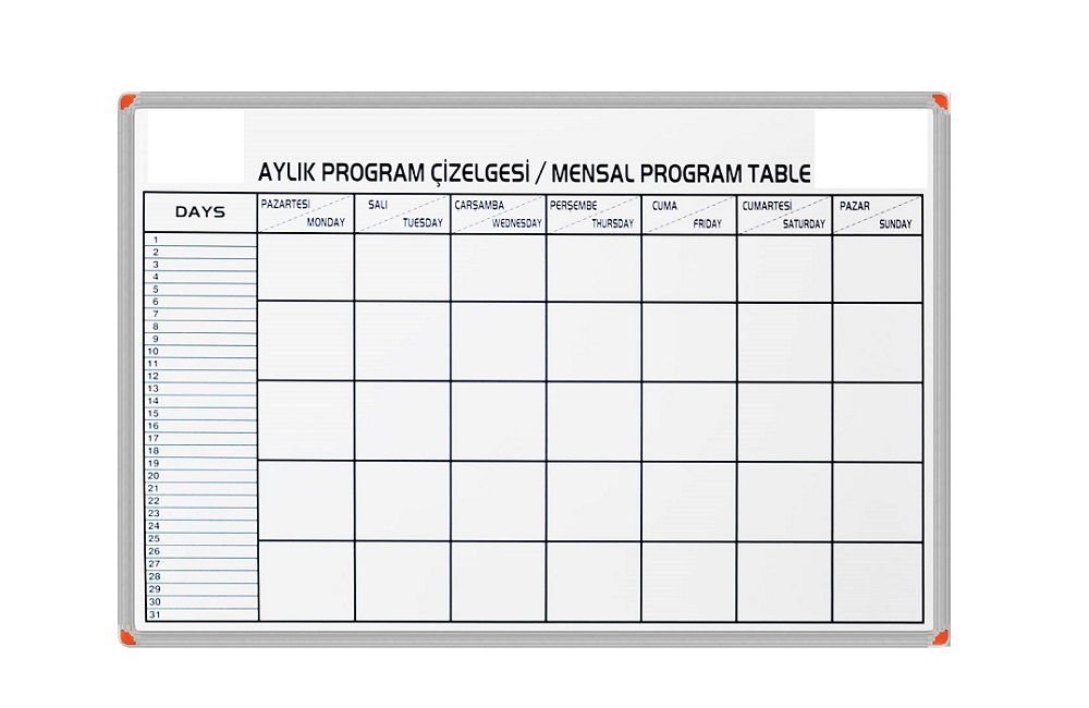 Aylık Program Çizelgesi 1063119