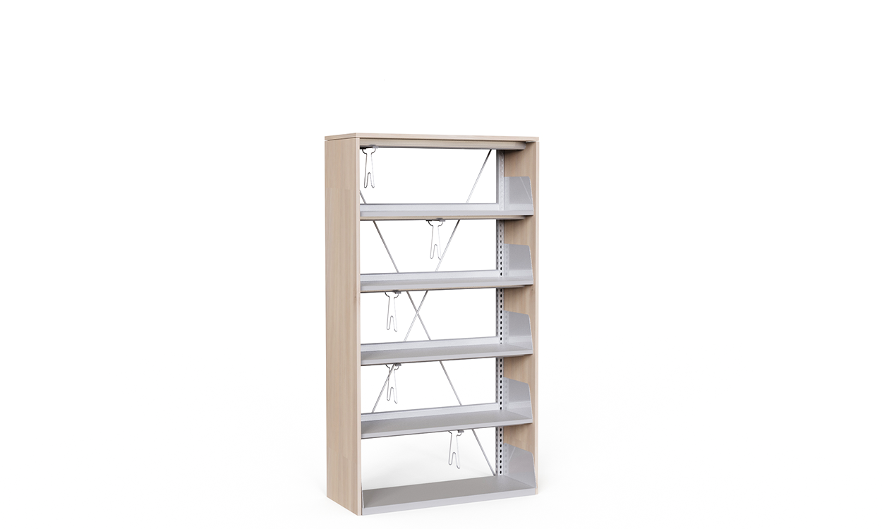 Wood Metal Library Cabinet 1072103