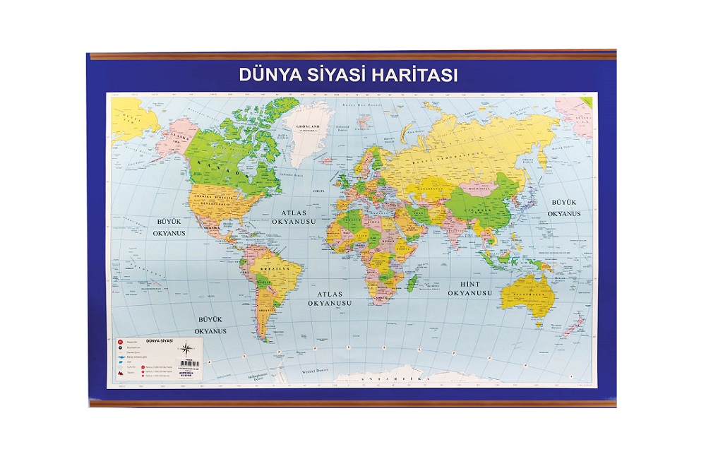 Dünya Siyasi Haritası Çıtalı 1063125