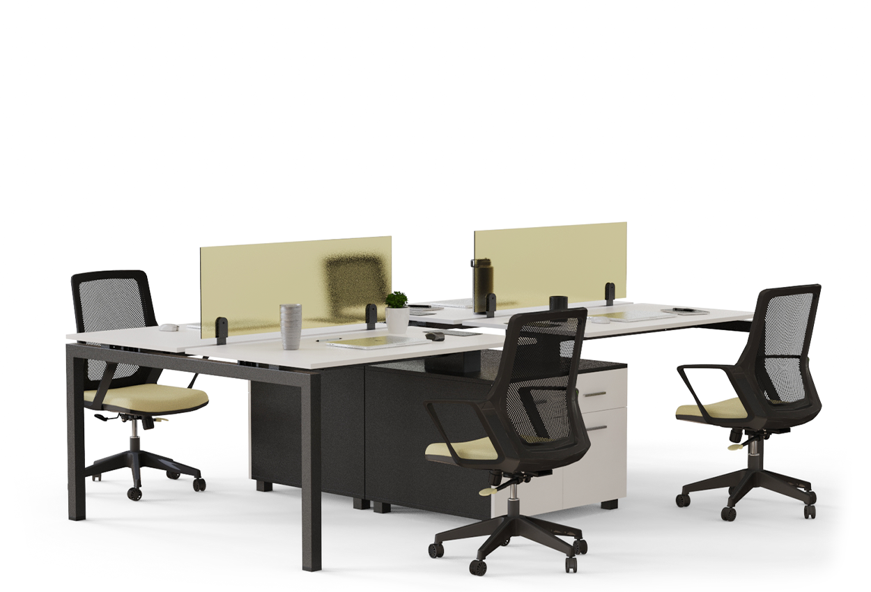 Sky Quad Wide Workstation 205061