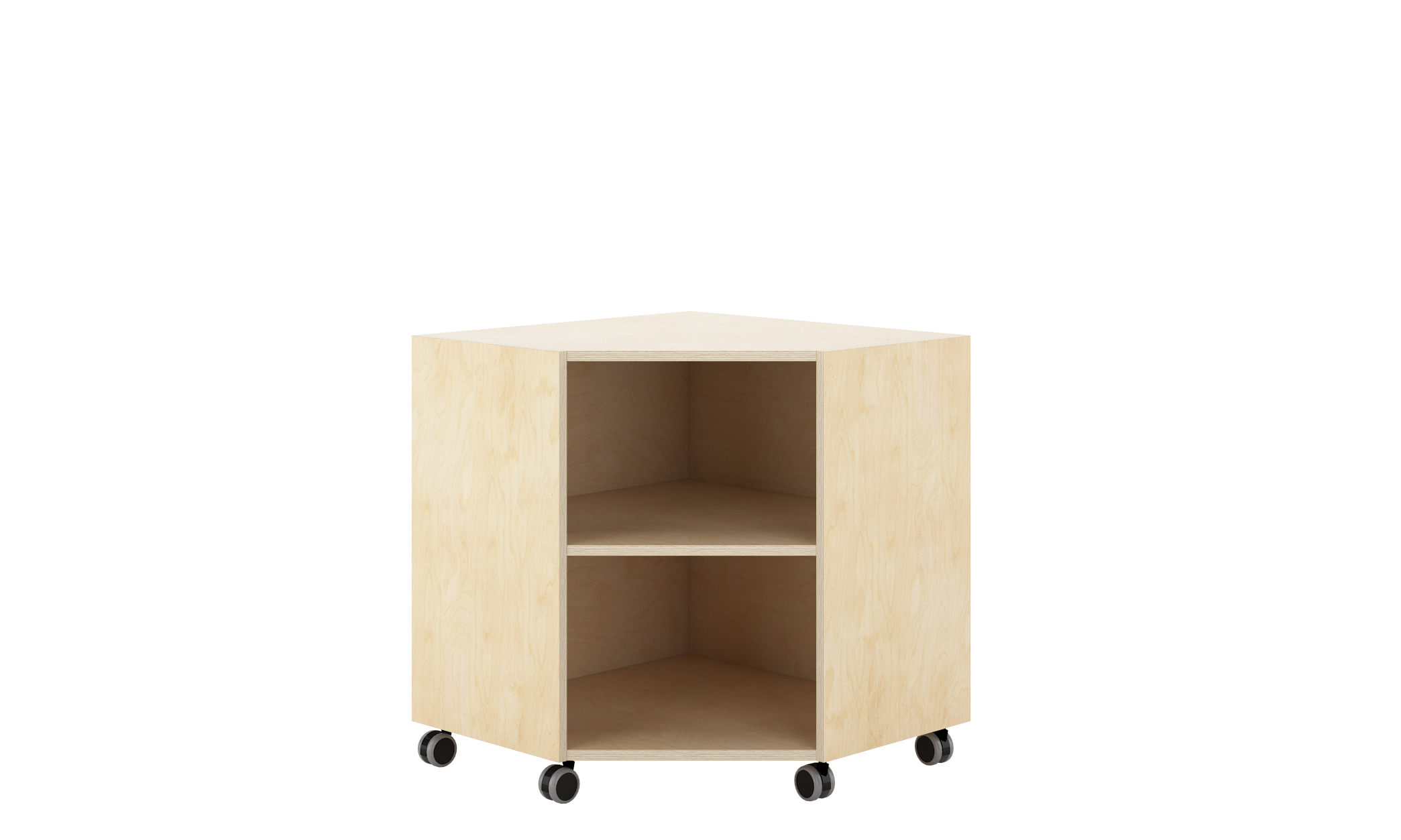 İki Raflı Köşe Dolabı Kontra 30601-B