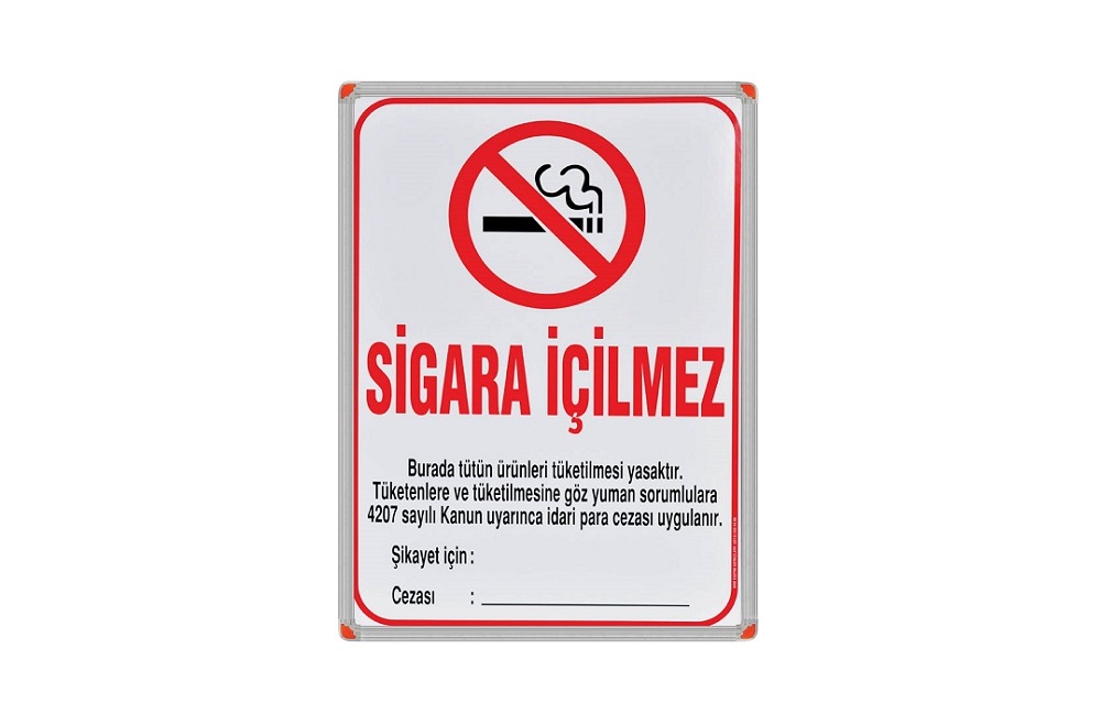 Sigara İçilmez Aluminyum Çerçeve 1063111