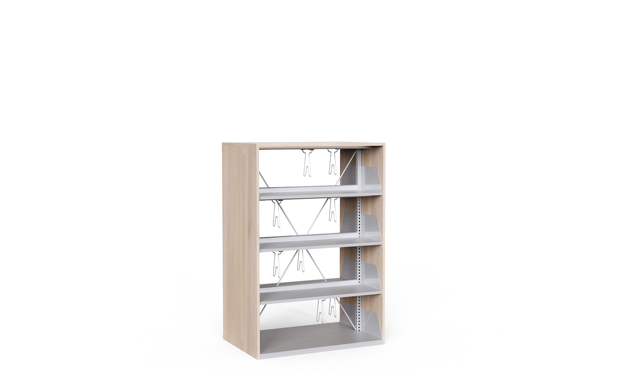 Wood Metal Library Cabinet 1072102