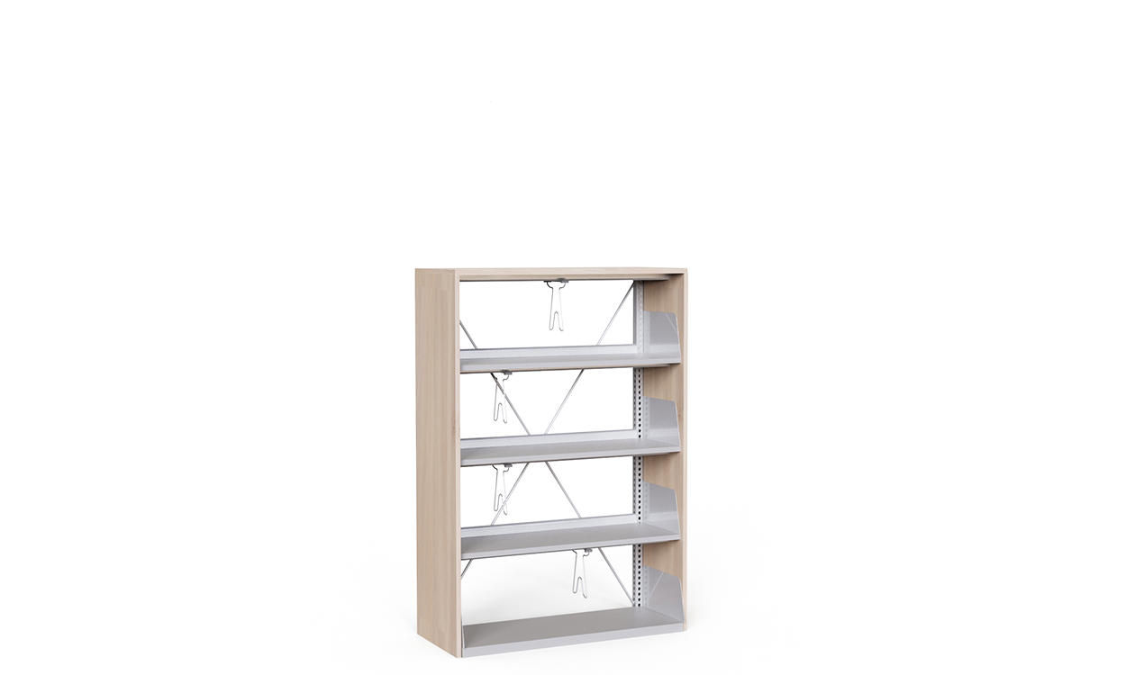 Wood Metal Library Cabinet 1072101
