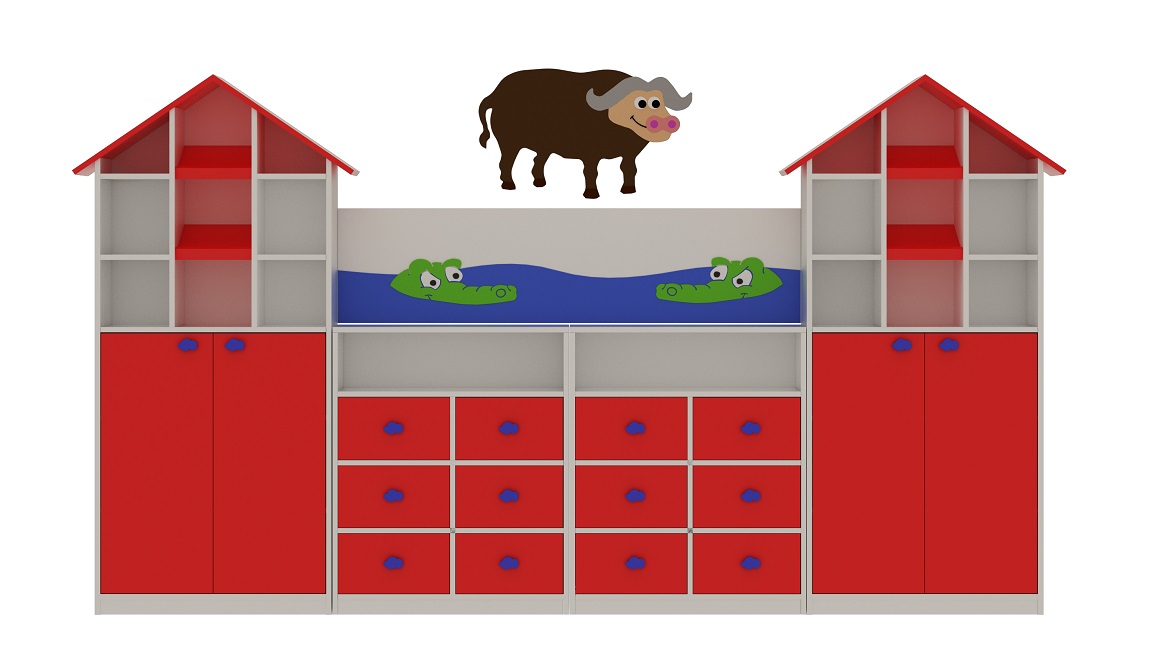 Timsah Konsept Anaokul Dolabı 31202