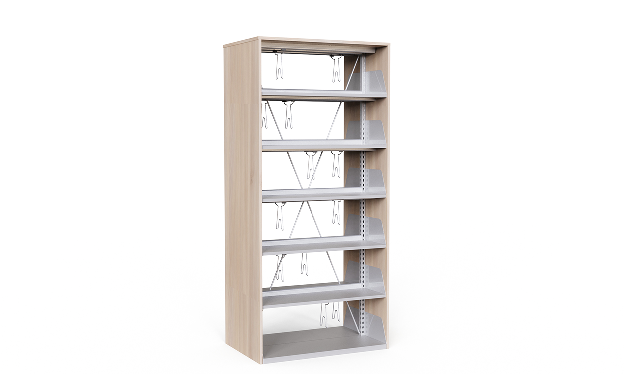 Wood Metal Library Cabinet 1072106