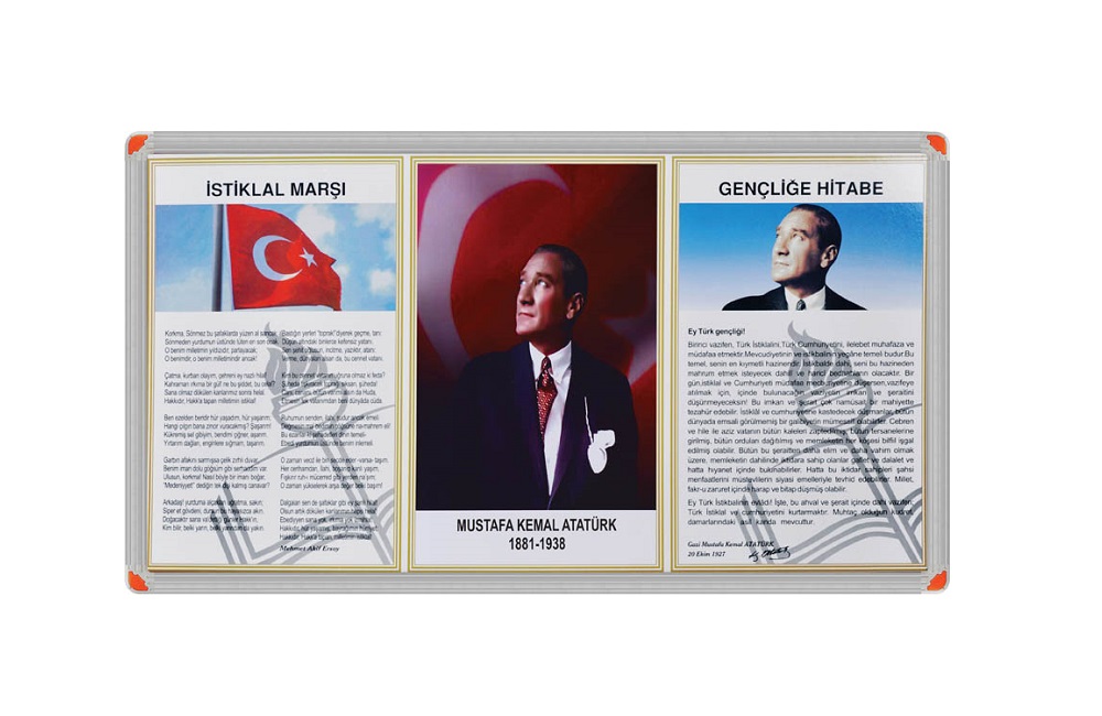 Üçlü Milli Levha Aluminyum Çerçeve 1063104