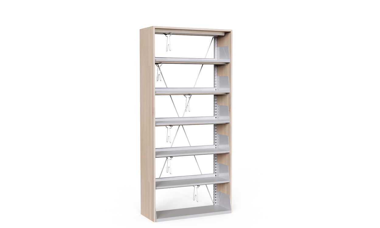 Wood Metal Library Cabinet 1072105