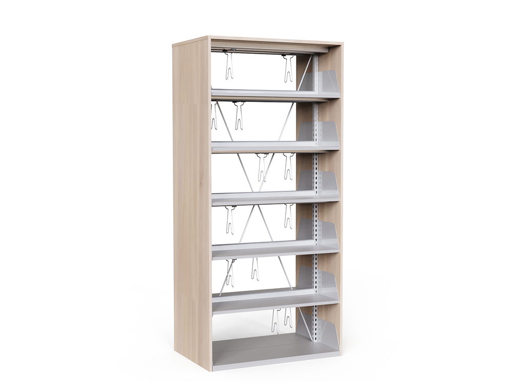 Wood Metal Library Cabinet - Library Cabinet - Yalçınkaya